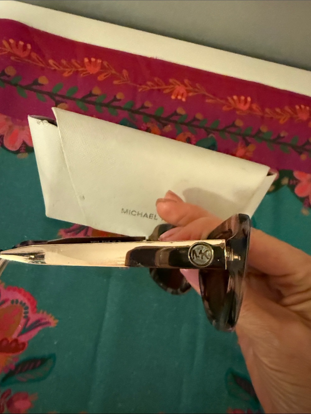 Michael Kors Tortoiseshell Cat-Eye Sunglasses — Brown Lenses - Picture 2 of 9